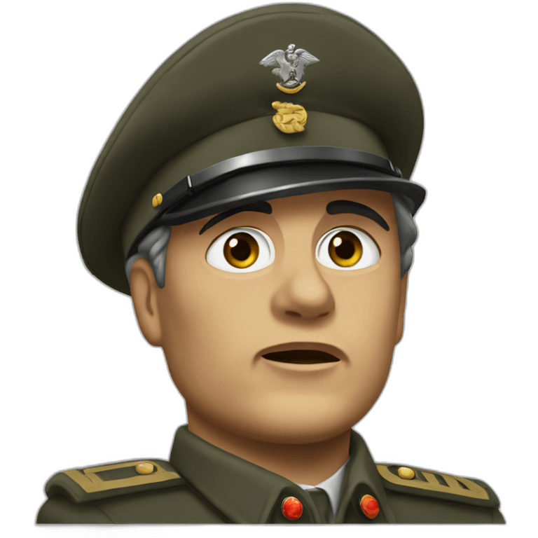 Mussolini che saluta emoji