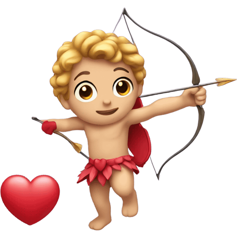 Cupid shooting arrow emoji