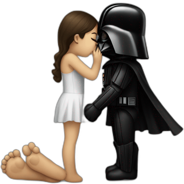 feet kissing dark vador emoji