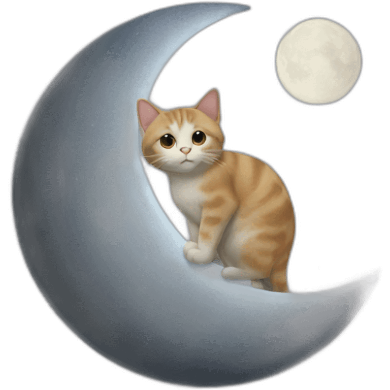 Cat in the moon emoji