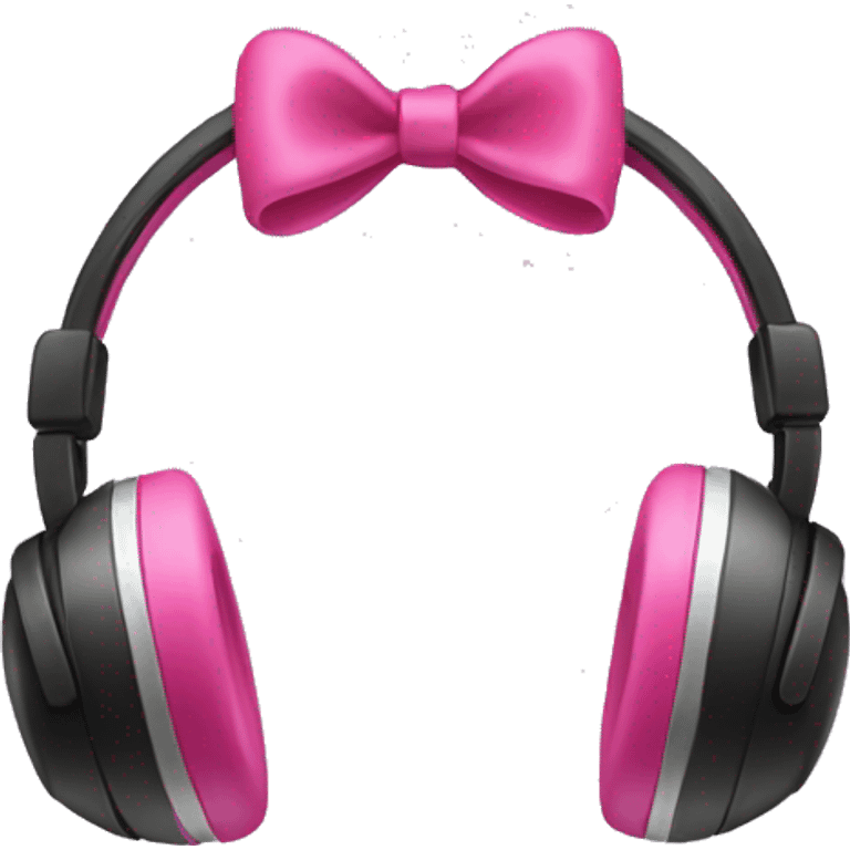 Headphones with bows emoji