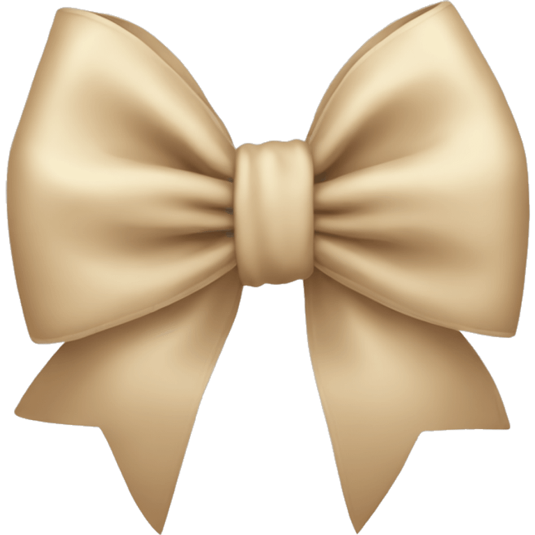 Beige bow emoji