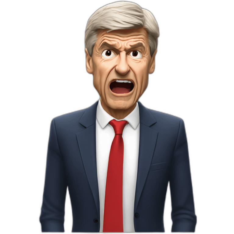 arsene wenger conceding a 95th minute equaliser emoji