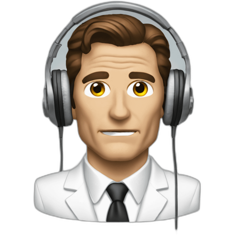 Patrick bateman headphones emoji