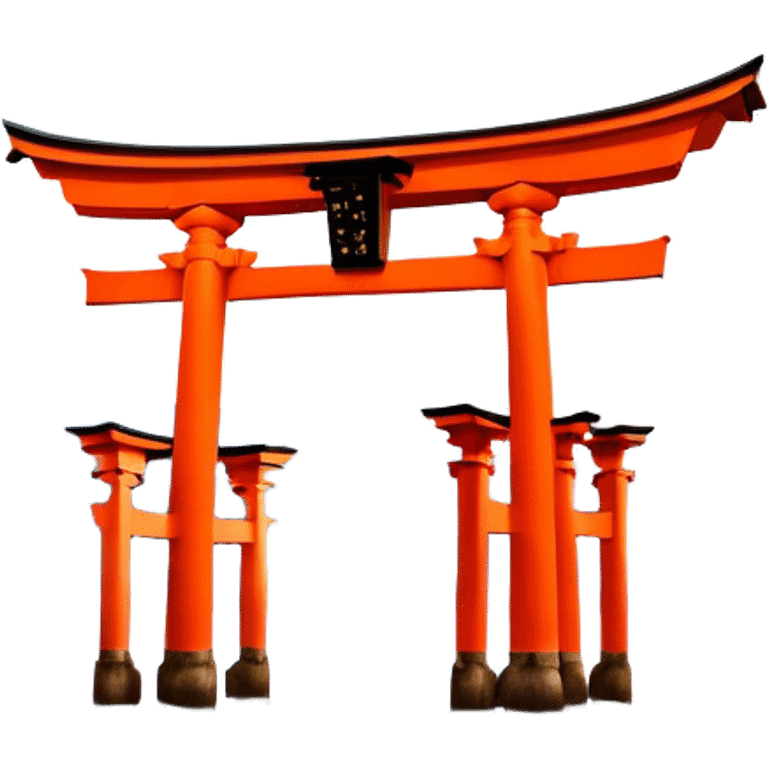 ​Cinematic Realistic Itsukushima Shrine, depicted as the iconic floating torii gate and shrine complex on the water, with vibrant vermilion hues contrasting against the serene blue sea and sky, rendered with intricate architectural details and soft, ethereal lighting that captures its spiritual beauty, emoji