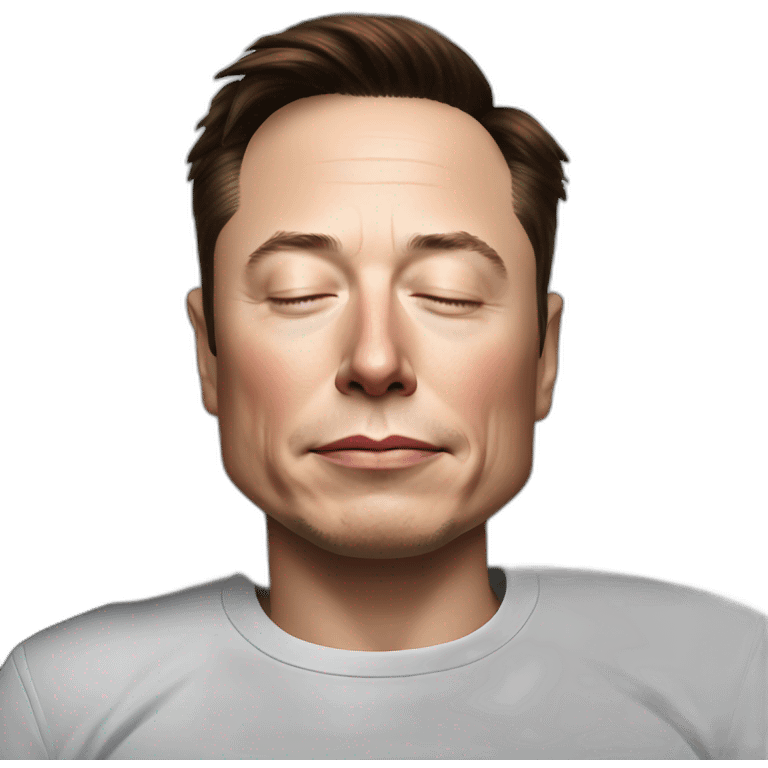 sleeping elon musk emoji