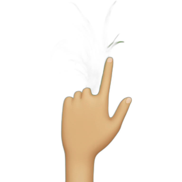 hand touching grass emoji