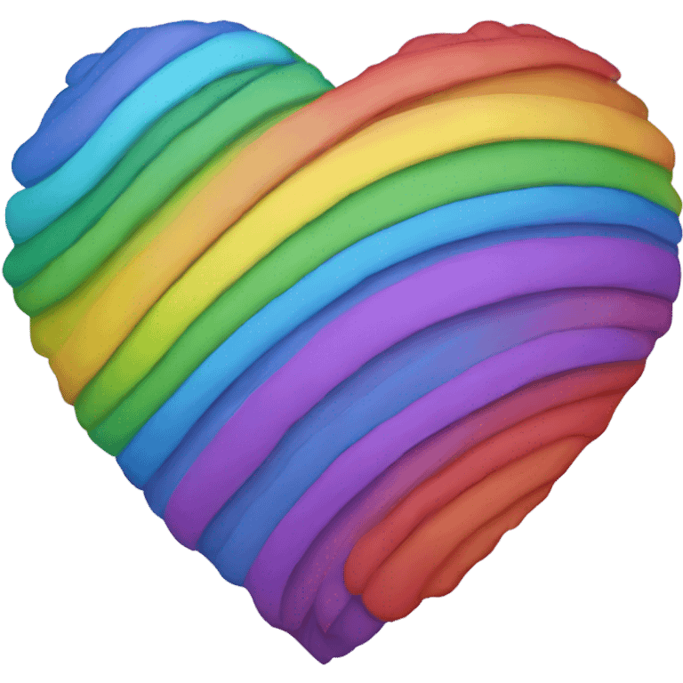 rainbow layered heart emoji