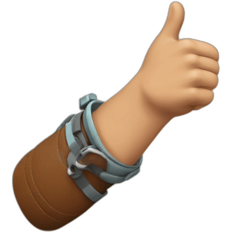 Thumb-up climber emoji