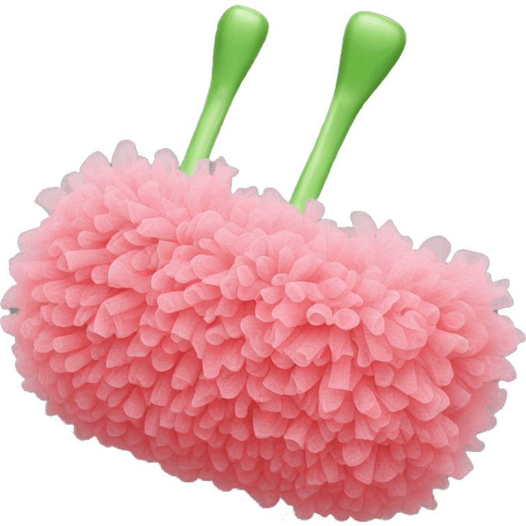 Synthetic mesh loofah emoji