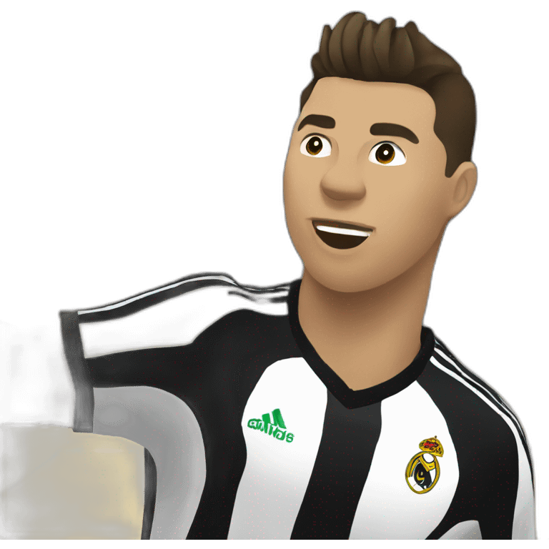 Ronaldo play handball emoji