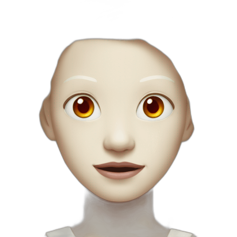 À albino Na’vi whit red eye from the movie avatar emoji