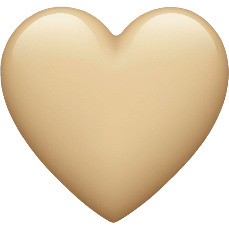 Beige heart emoji