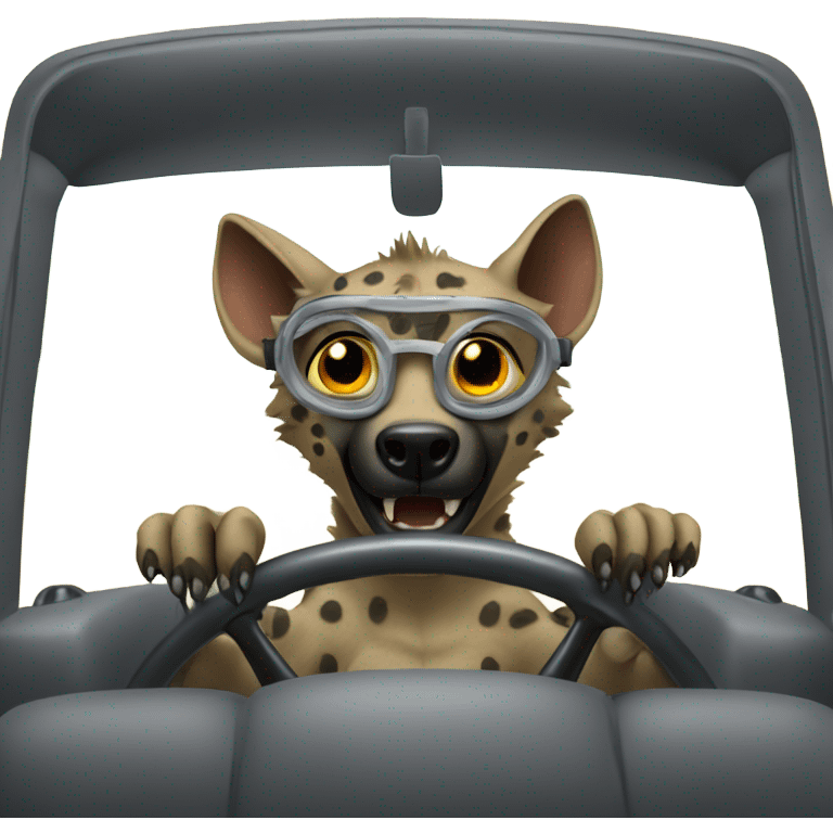 hyena driver emoji