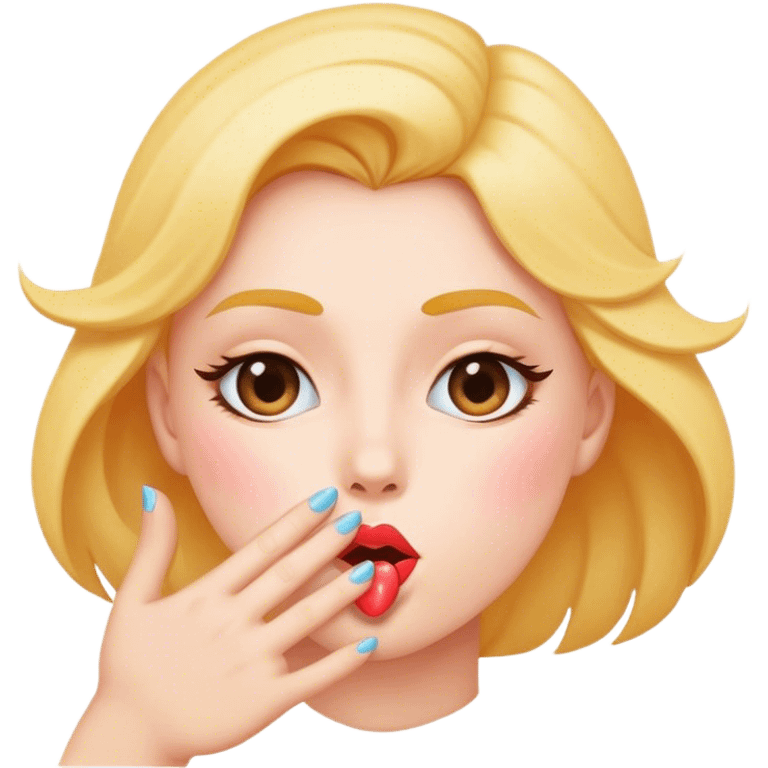 blowing a kiss emoji