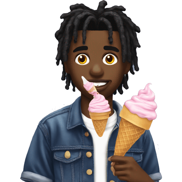 Playboi carti with ice cream emoji