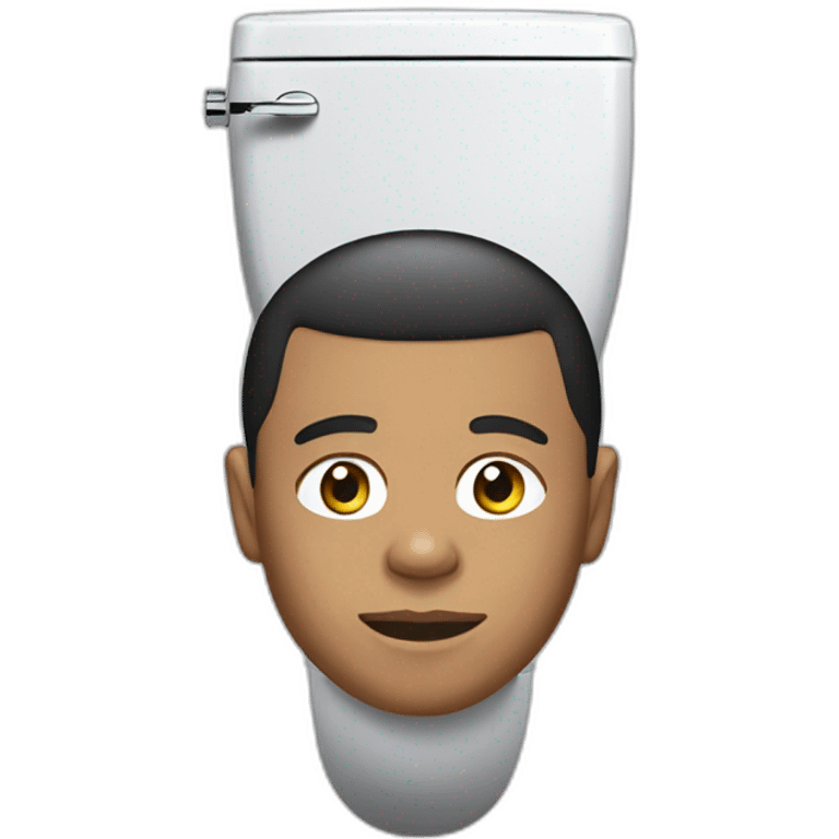 Mbappé on toilets emoji