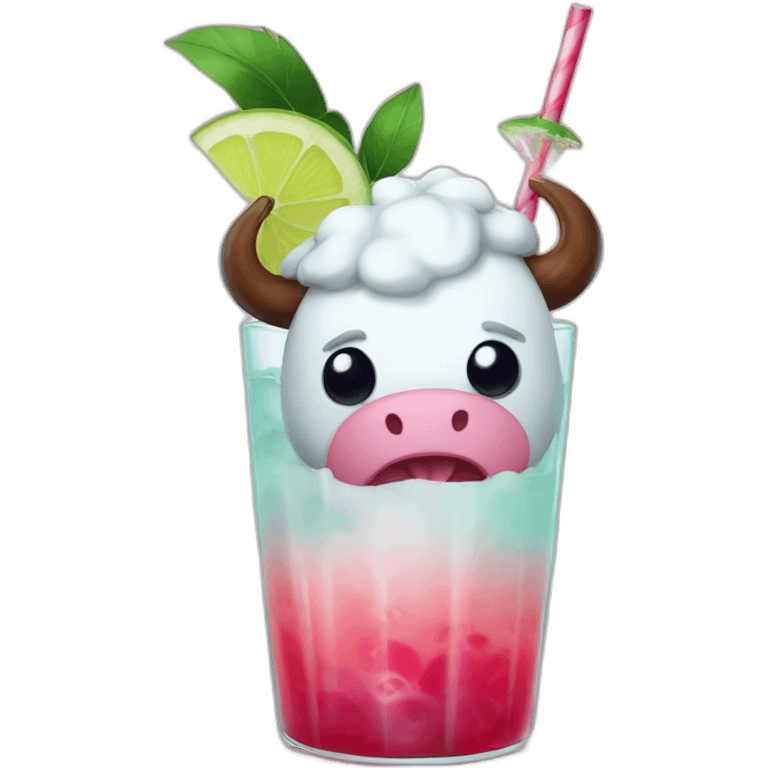 poro from lol inside a cocktail emoji