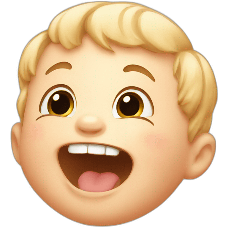 laughing baby illustration emoji