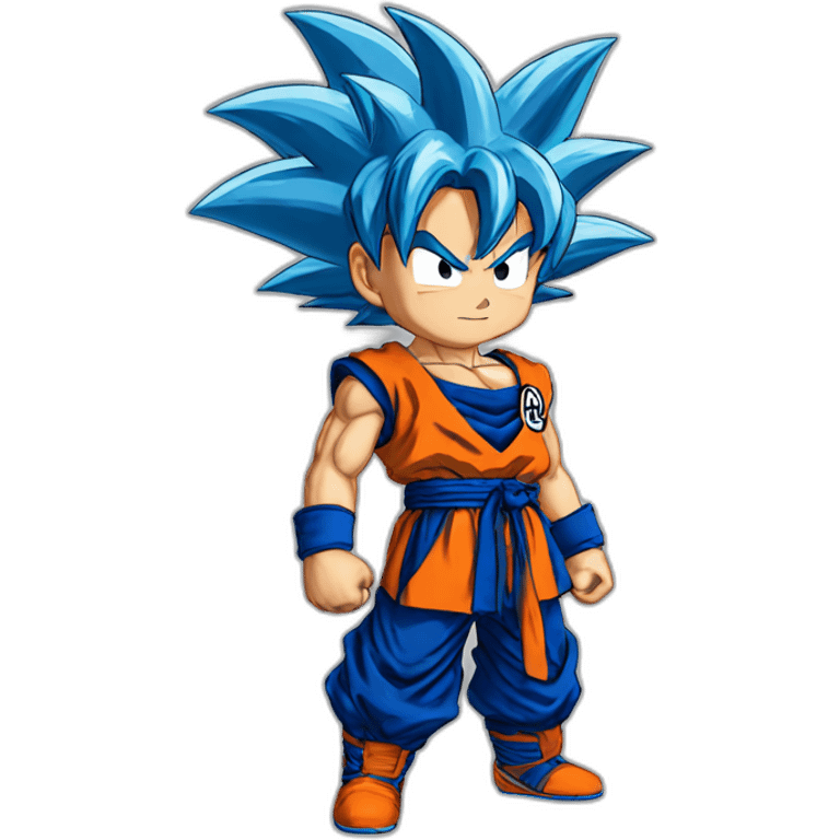 Goku ss bleu emoji