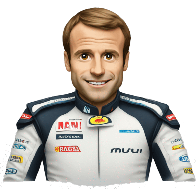 macron en formule 1 emoji