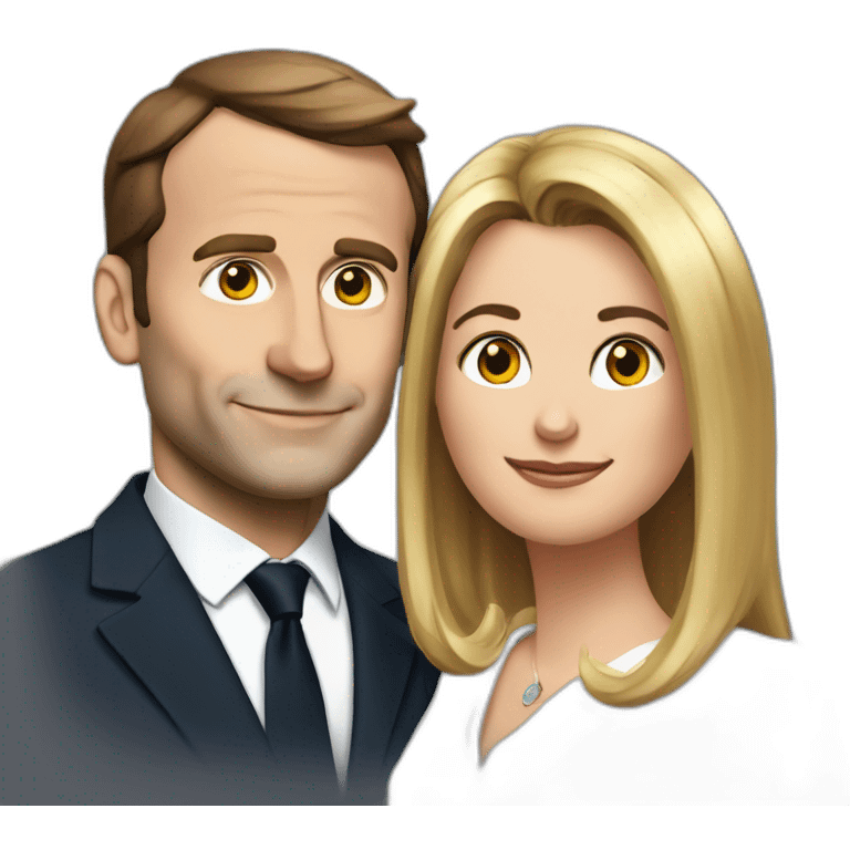 Macron et brigitte emoji