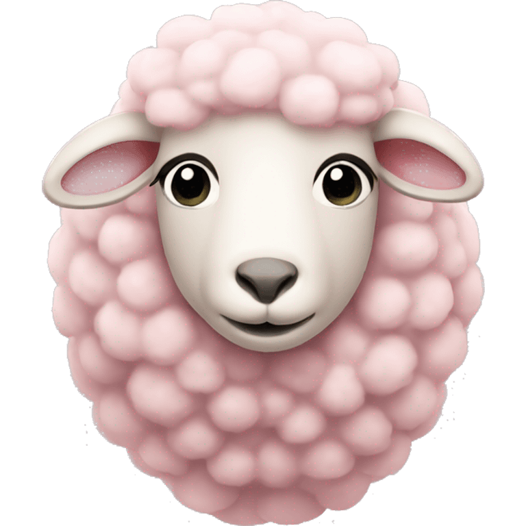 Light pink sheep emoji