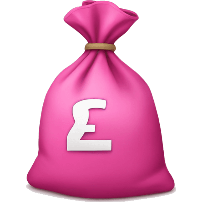 Pink money bag emoji