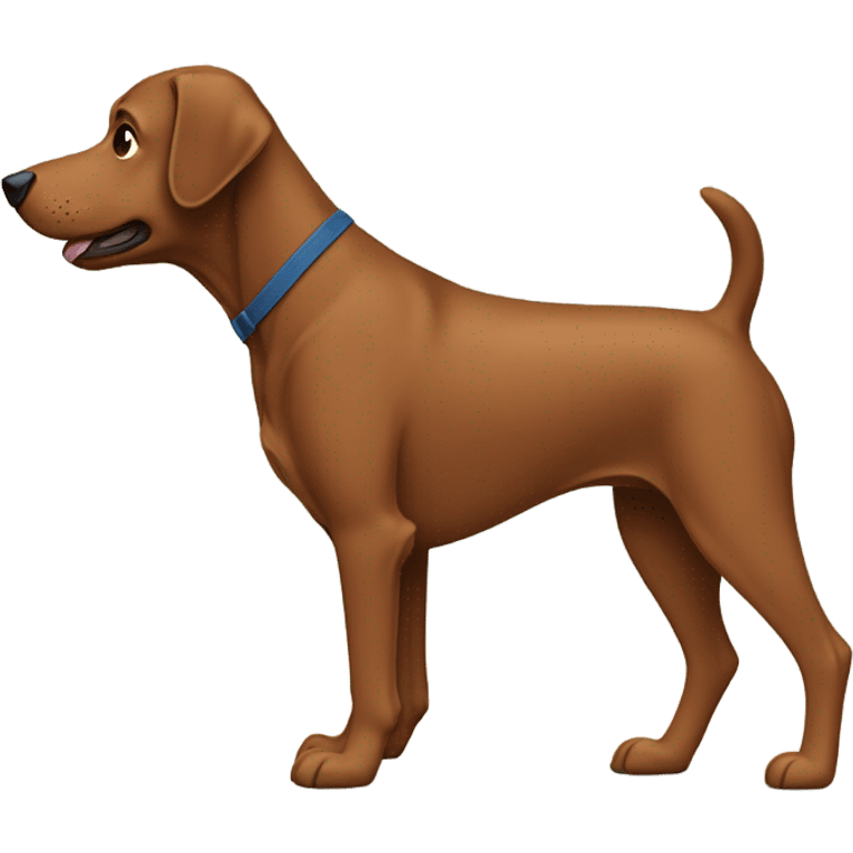 brown dog walking, side view emoji