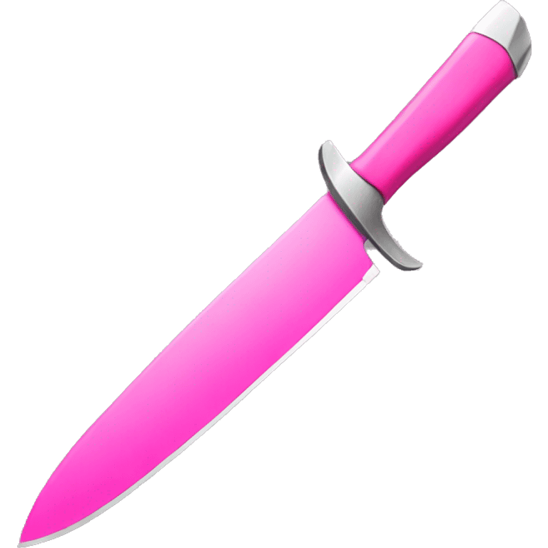 Pink knife emoji