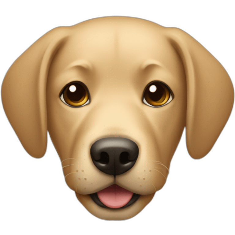 A sand color dog emoji