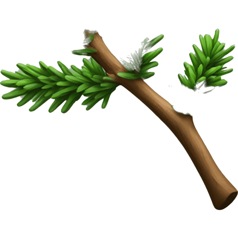 Spruce branch without decorations emoji