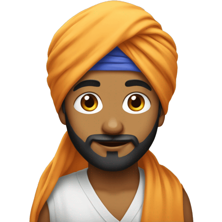 Sikh boy with turban emoji