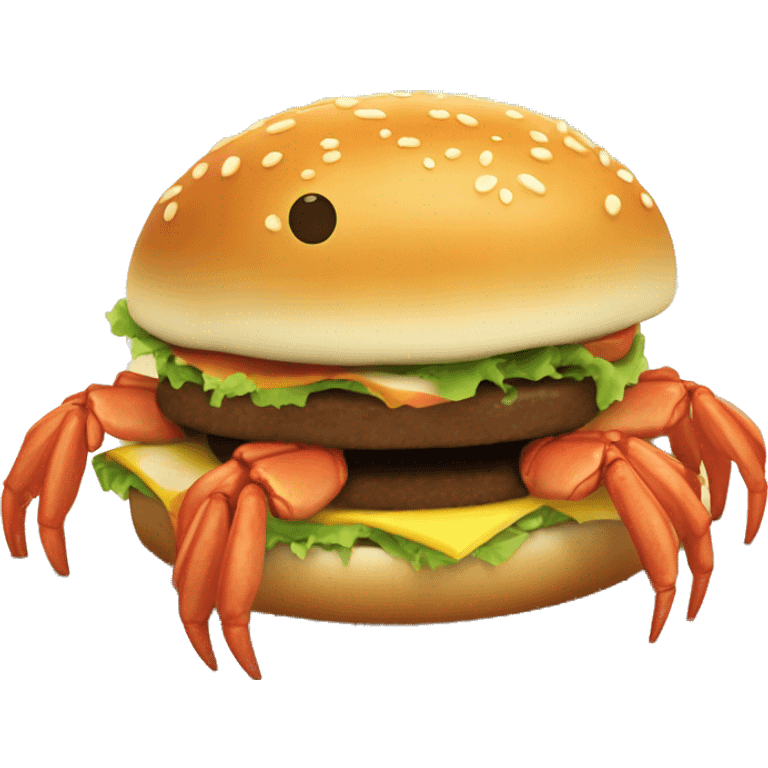 A STAR FISH EATING A CRABBY PATTY WHILE DOING A SUMMER SAULT emoji