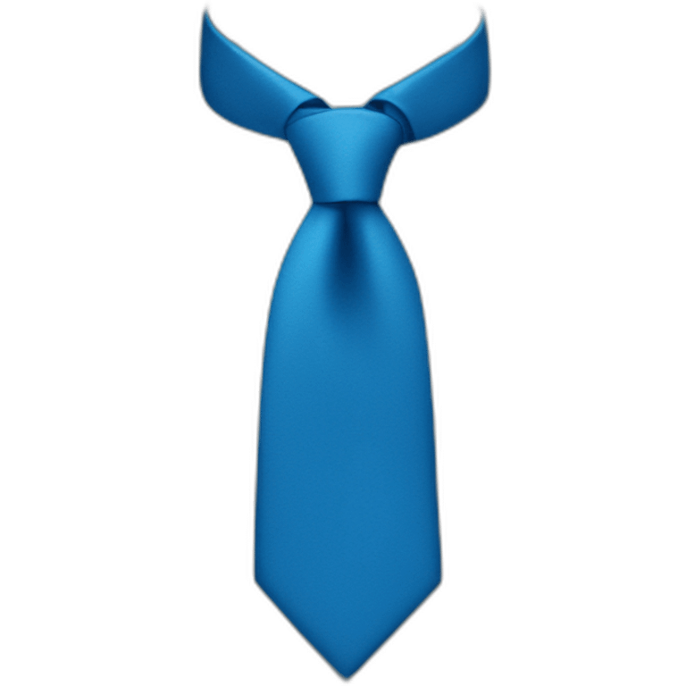 blue tie emoji