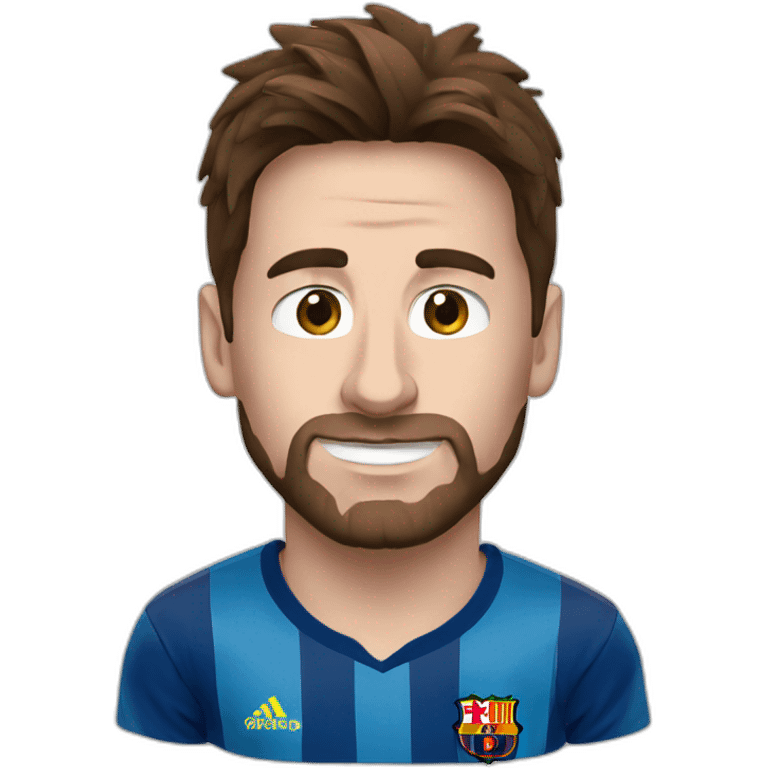 Messi with argentian tshirt emoji