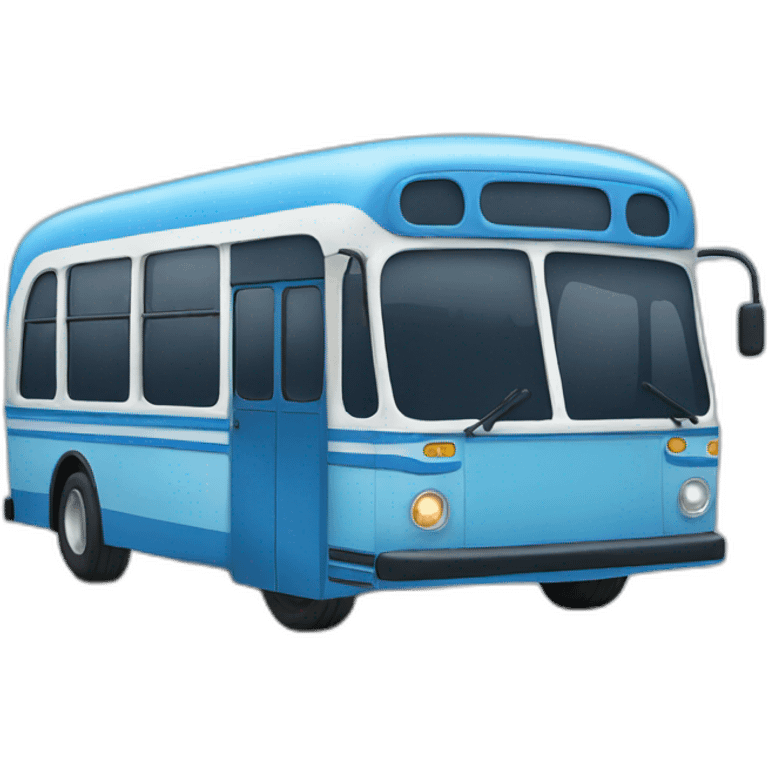 Blue bus emoji