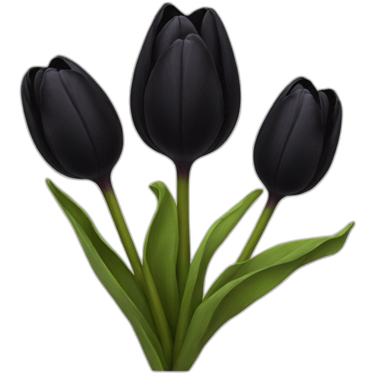 black tulip emoji