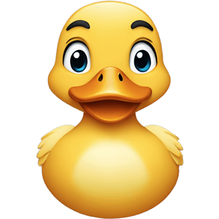 Duck with a heart on its chest  emoji