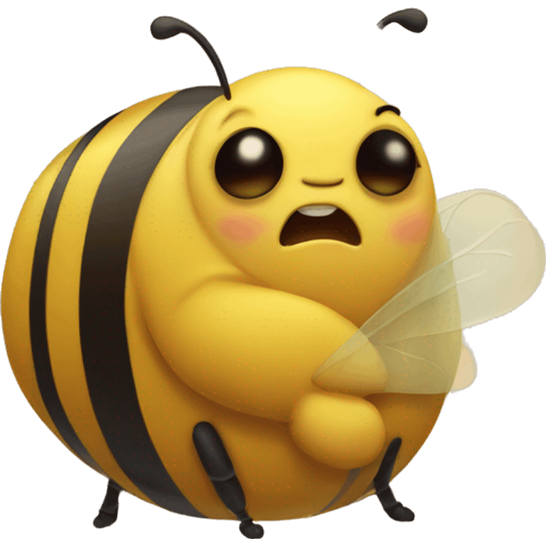 Fat Bee who is sleepy emoji