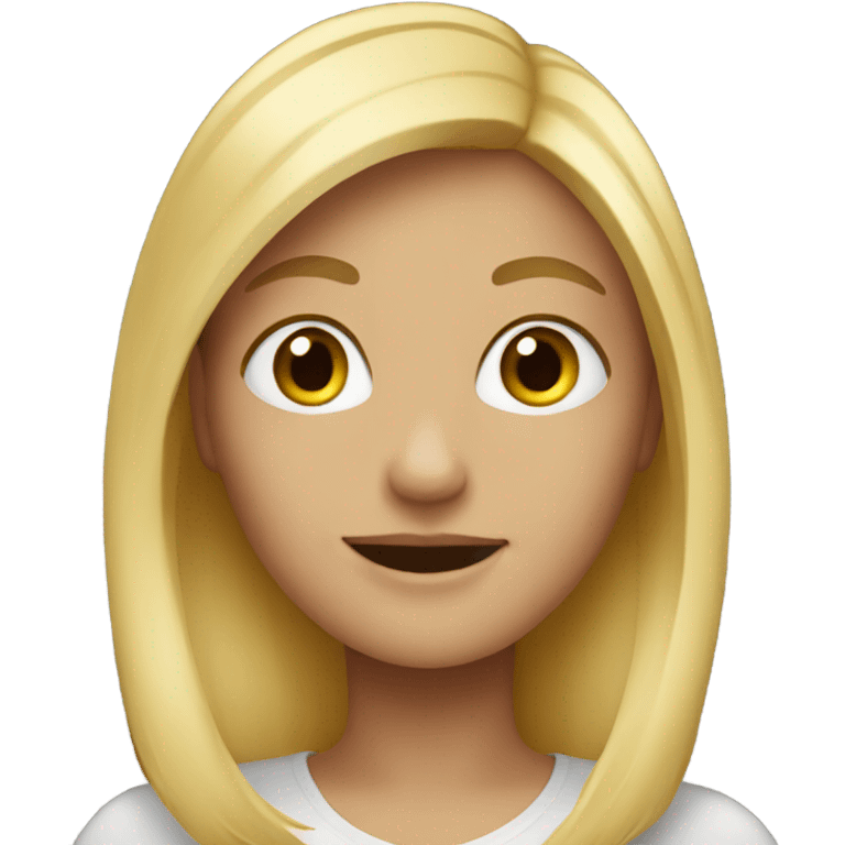 Blonde girl  emoji