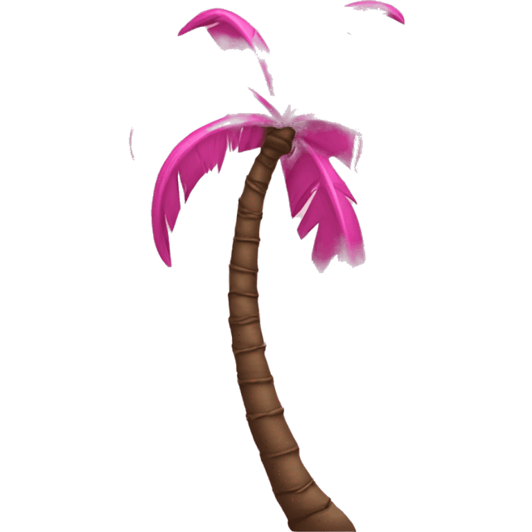 Palm tree pink emoji