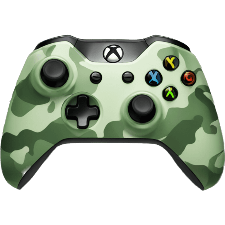 Camouflage xbox controller emoji