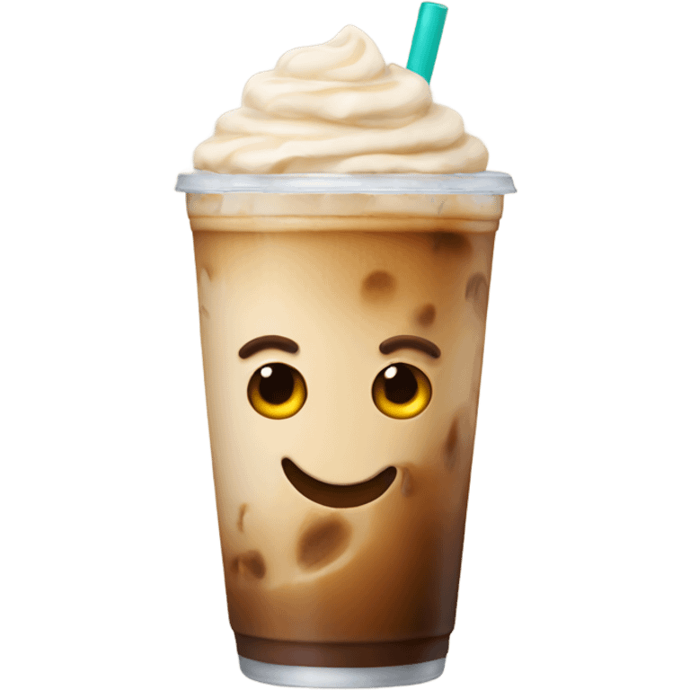 Iced latte emoji