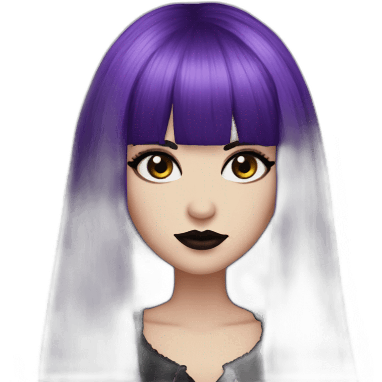 Elissabat-with-bangs-long-hair-dark-purple-and-black-vampire-goth-makeup emoji