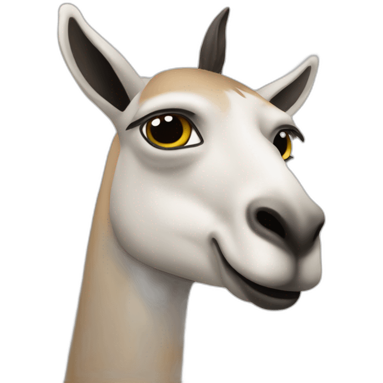 Un lama qui crache sur quelqun emoji