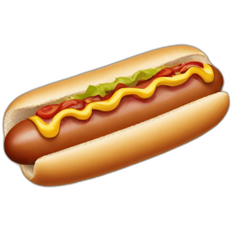 Hot dog emoji