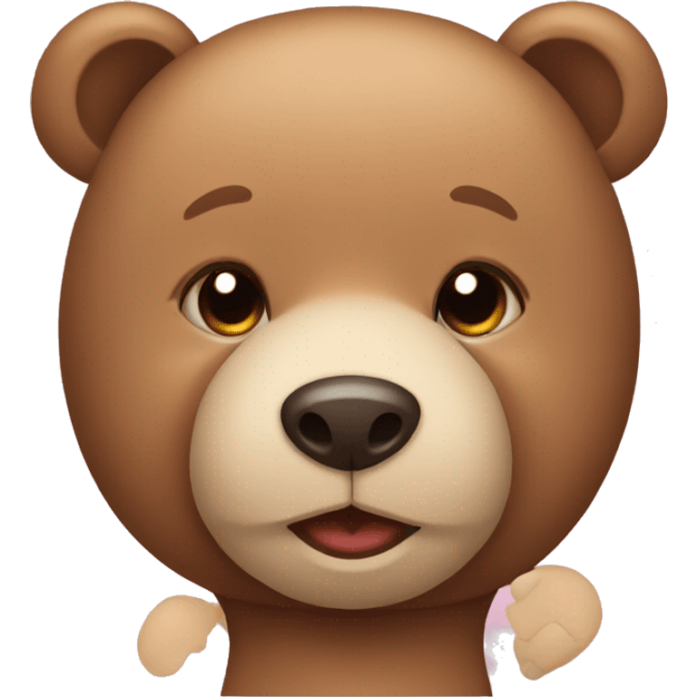 Cute teddy bear emoji