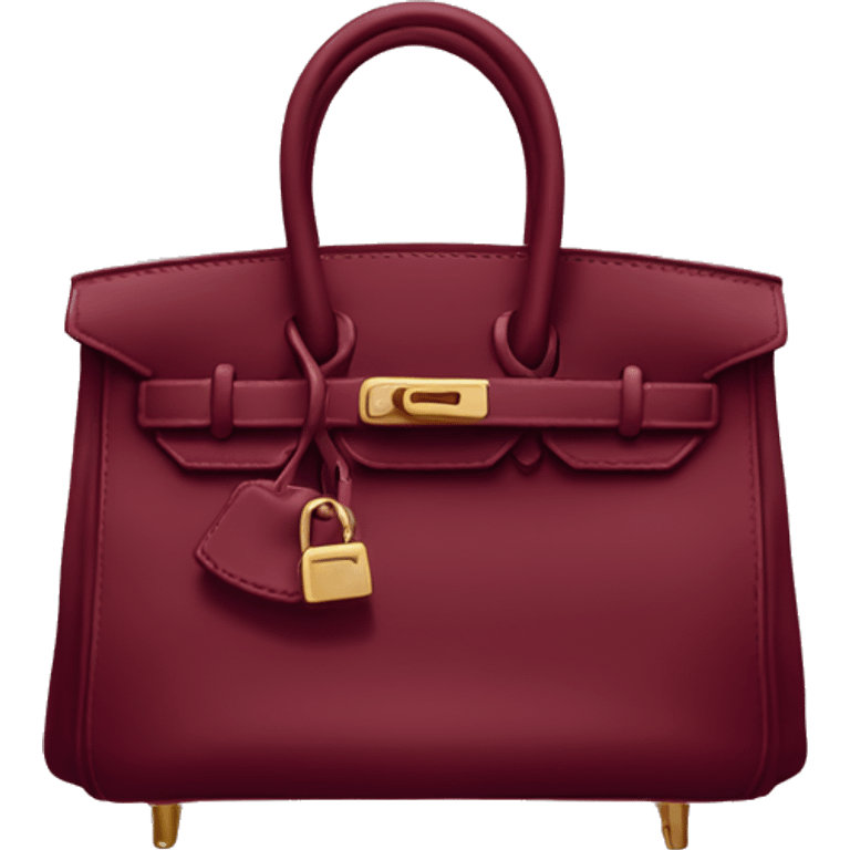 Wine Red Birkin bag  emoji