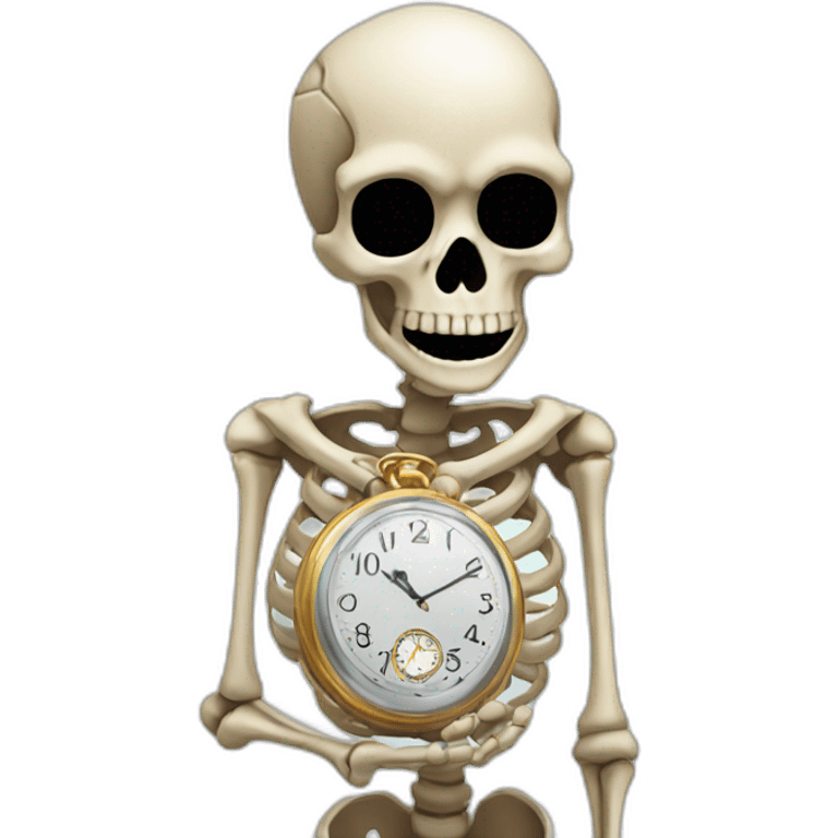 skeleton-looking-at-watch emoji